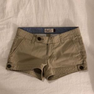So Khaki shorts size 0